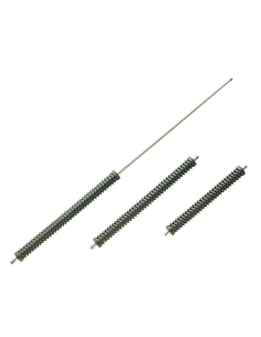Lanza inox recta negra 300 mm