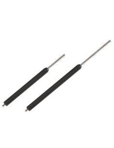 Lanza 900mm inox recta negra