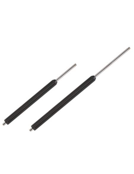 Lanza 900mm inox recta negra