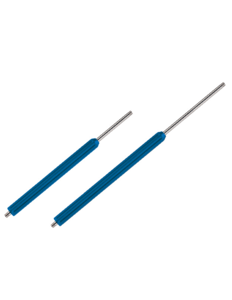 Lanza 900mm inox recta azul