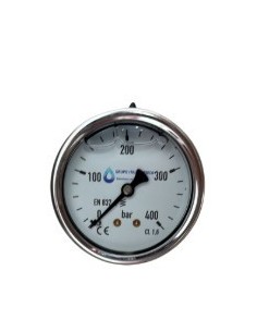 MANOMETRO AP 400 BAR 1/4 POSTER. D.63mm