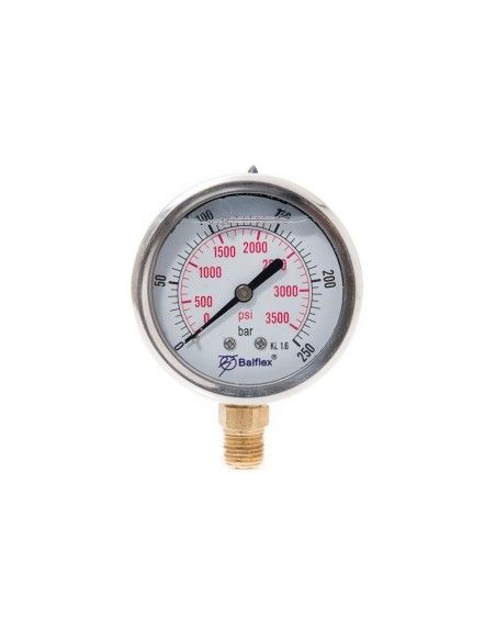MANOMETRO AP 250 BAR 1/4 ANTERI. D.63mm