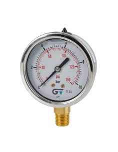 MANOMETRO AP 600 BAR 1/4 POSTER. D.63mm