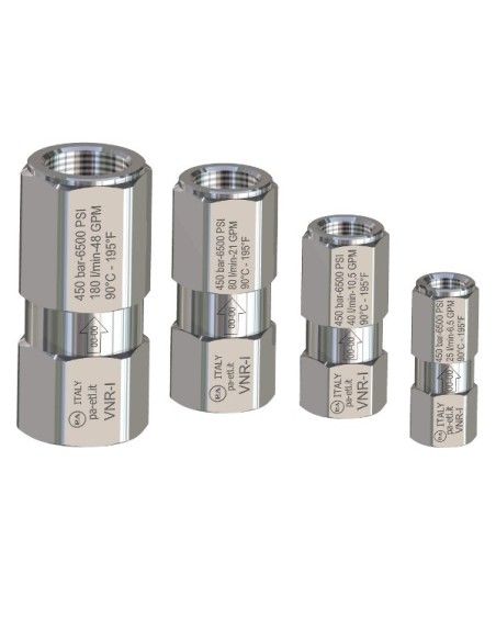 VALV. RETENCION INOX 80 l/min G1/2 HH