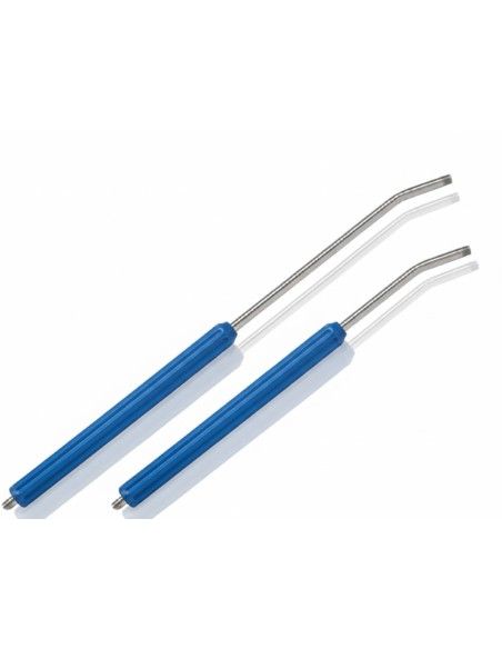 LANZA 700mm INOX CURVA AZUL