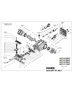 Bomba Hawk Leuco GXT1015SHTR 150 bar 100 l/min 1000 RPM 2