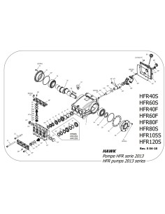 Bomba Hawk Leuco HFR80FR 280 bar 80 l/min 1450 RPM 2