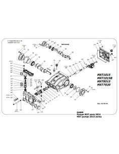 Bomba Hawk Leuco  MXT7020R 200 bar 70 l/min 1450 RPM 2