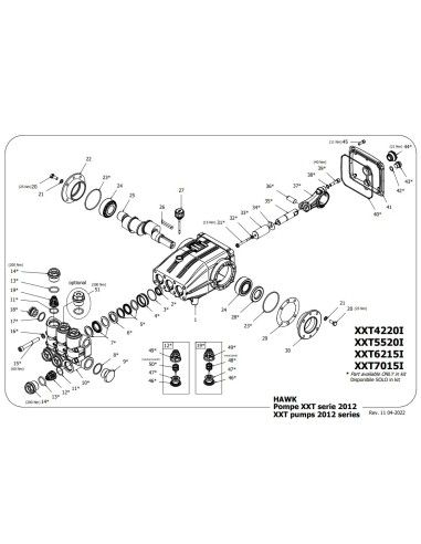 Bomba Hawk Leuco xxt4121ir  210 bar 41 l/min 1450 rpm