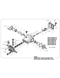 Bomba Hawk Leuco NMT1520CWL 200 bar 15 l/min 1450 RPM 2