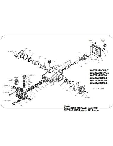 Bomba alta presión Hawk Leuco NMT2120CWR 200 bar 21 l/min