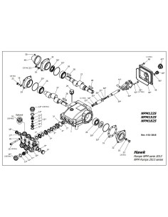 Bomba Hawk Leuco npm1825r  250 bar 18 l/min 1450 rpm 2