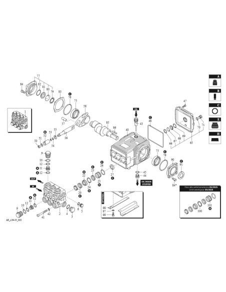 BOMBA AR XW. 26.20N DX 200 BAR 26 L/MIN 1450 RPM