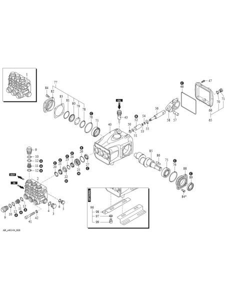 BOMBA AR RGL. 41.20HN DX 200 BAR 41 L/MIN 1450 RPM