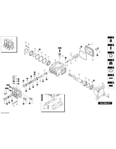 BOMBA AR RRV 4G36 D DX 1"+VALV.INT.SX 3400 RPM