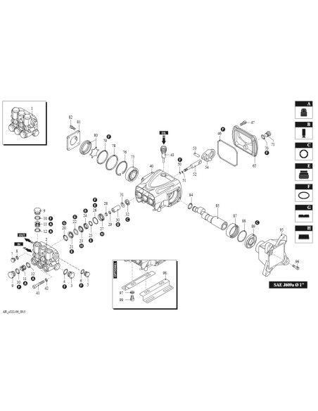 BOMBA AR RRV 4G36 D DX 1"+VALV.INT.SX 3400 RPM