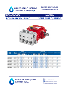 Bomba alta presión Hawk Leuco NMT2120ESAR 200 bar 21 l/min 2