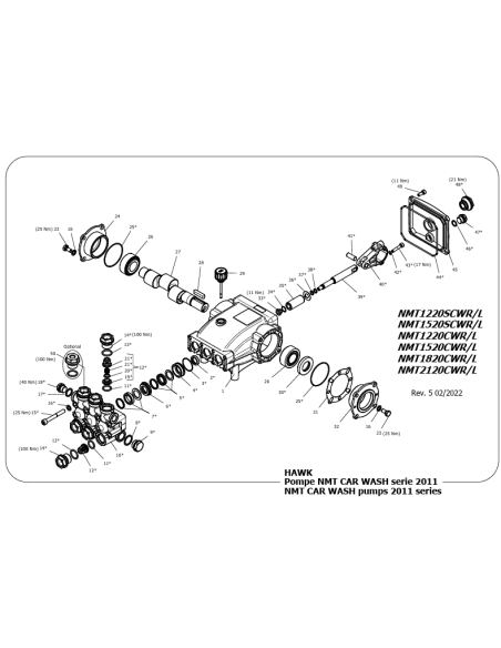 Bomba alta presión Hawk Leuco NMT1520CWR 200 bar 15 l/min