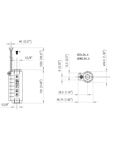 FLUSOSTATO CON SONDA FL7 4 L/MIN