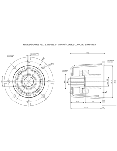 BRIDAS HL MOTOR H132 BOMBAS NMT-NPM-NLTI-XLTI-PXI-XXT 2