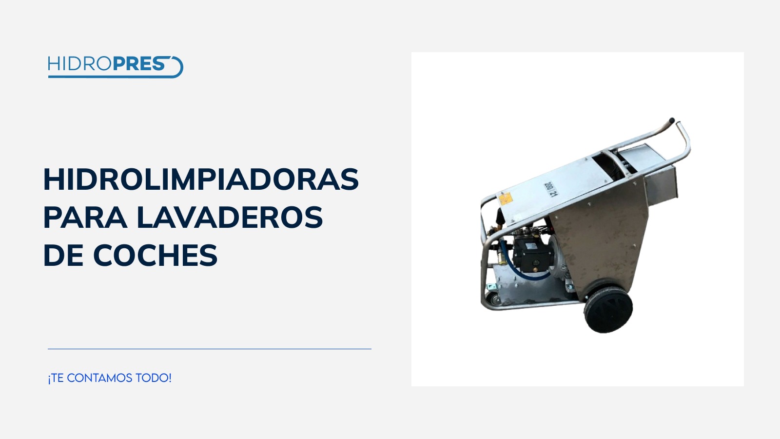 Hidrolimpiadoras para lavaderos de coches