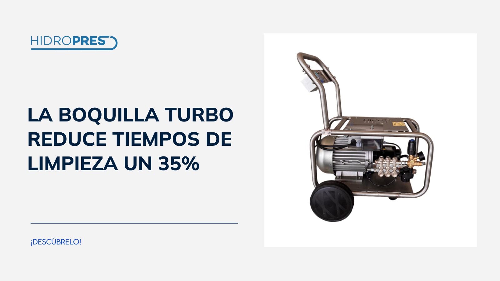La boquilla turbo reduce tiempos de limpieza un 35%